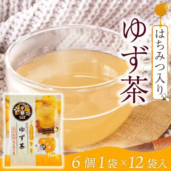 【日本 SKR】高知縣產 蜂蜜薑茶濃縮球／蜂蜜柚子茶濃縮球／黑糖濃縮球